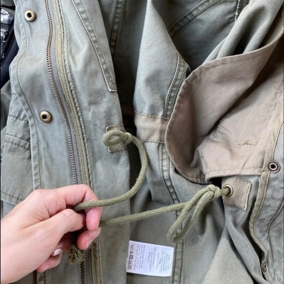 Madewell Green Utility Safari Jacket Sz XS - Picture 4 of 12